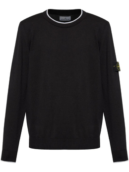 Stone Island: Чёрный свитер 