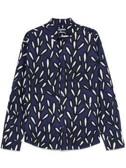 Jacquemus: Синяя рубашка  La Chemise Simon