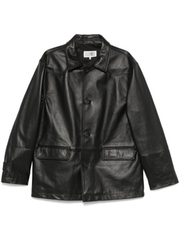 MM6 Maison Margiela: Кожаная куртка 