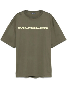 MUGLER: Зелёная футболка 