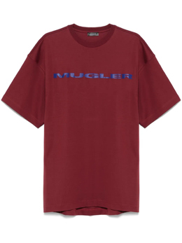 MUGLER: Красная футболка 