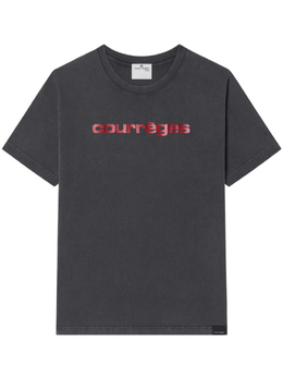 Courreges: Серая футболка 