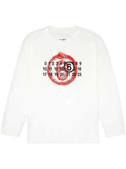 MM6 Maison Margiela: Белая футболка 