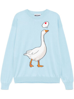 Moschino: Синий свитер 