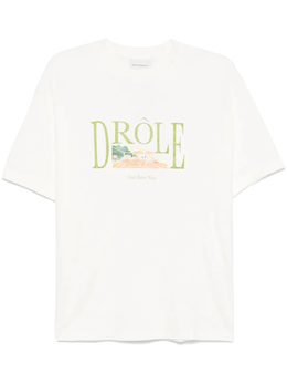 Drôle De Monsieur: Белая футболка 
