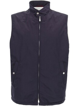 Brunello Cucinelli: Синий жилет 