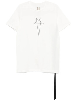 Rick Owens Drkshdw: Белая футболка  Level