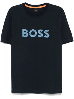 BOSS: Синяя футболка 