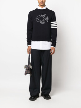 Thom Browne: Синий свитер 