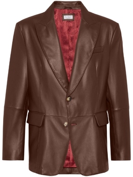 Brunello Cucinelli: Кожаные пиджаки 