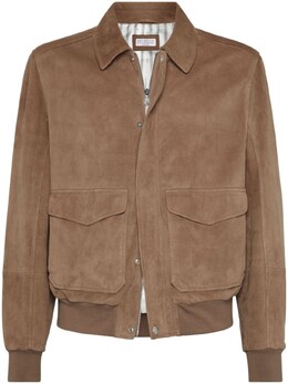 Brunello Cucinelli: Коричневая куртка 