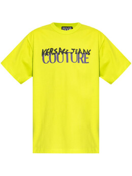 Versace Jeans Couture: Жёлтая футболка 