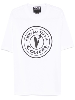 Versace Jeans Couture: Белая футболка 