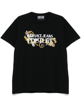 Versace Jeans Couture: Чёрная футболка 