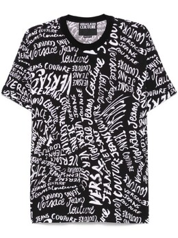 Versace Jeans Couture: Чёрная футболка 