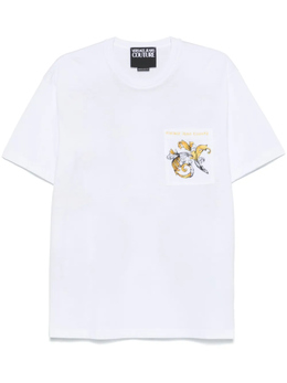 Versace Jeans Couture: Белая футболка 