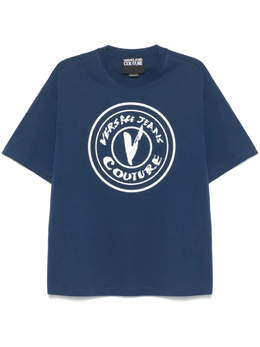 Versace Jeans Couture: Синяя футболка 