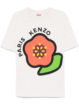 Kenzo: Серая футболка 