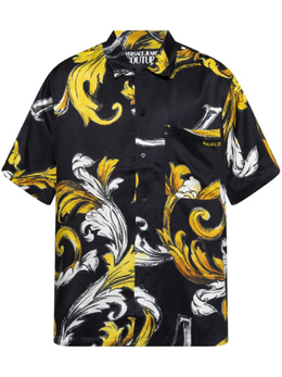 Versace Jeans Couture: Чёрная рубашка 