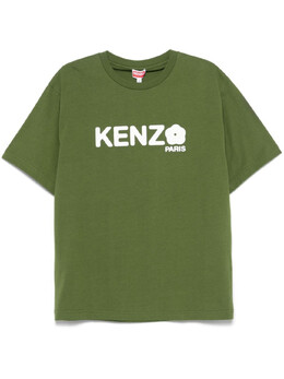 Kenzo: Футболка с цветочным принтом 