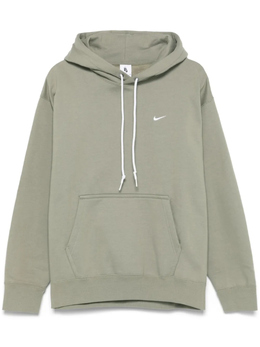 Nike: Толстовка  Solo Swoosh с капюшоном