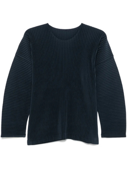 Homme Plissé Issey Miyake: Синяя футболка 