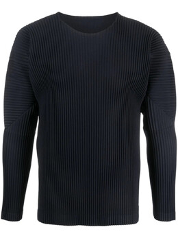 Homme Plissé Issey Miyake: Синяя толстовка 