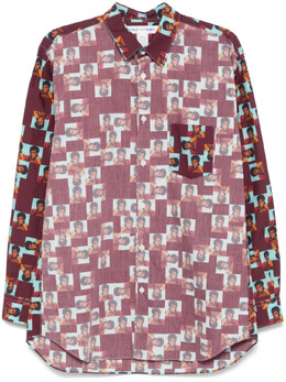Comme Des Garcons Shirt: Рубашка с принтом 