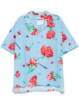 Moschino: Рубашка с принтом 