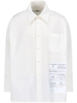 MM6 Maison Margiela: Хлопковая рубашка 