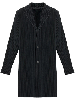 Homme Plissé Issey Miyake: Чёрное пальто 