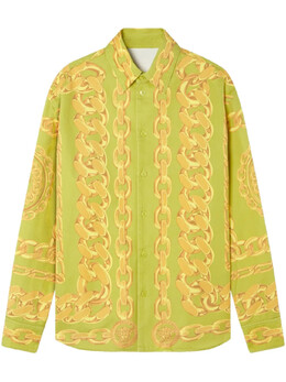 Versace: Рубашка  Medusa с принтом