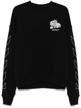 Off-White: Чёрная толстовка 