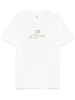 C.P. Company: Белая футболка 