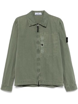 Stone Island: Зелёная рубашка  Compass