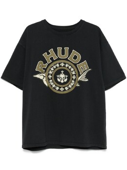 Rhude: Футболка с принтом 