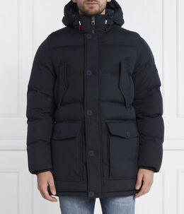 Tommy Hilfiger: Синий пуховик  Essential