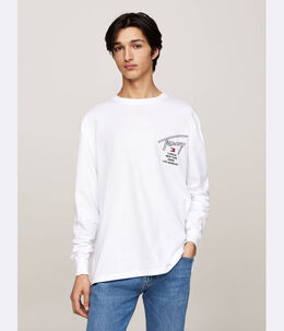 Tommy Jeans: Белый свитшот 