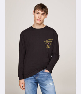 Tommy Jeans: Чёрный свитшот 