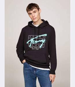 Tommy Jeans: Чёрная толстовка 
