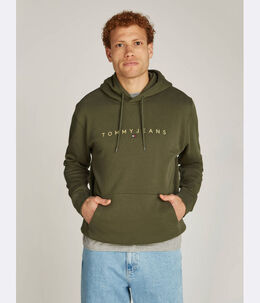 Tommy Jeans: Зелёная толстовка 