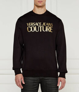 Versace Jeans Couture: Чёрная толстовка 