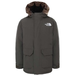 The North Face: Серая куртка 