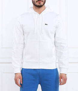 Lacoste: Белая толстовка 