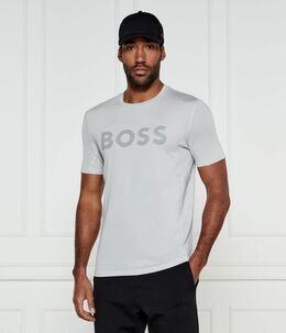 BOSS Green: Серая футболка 