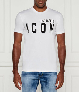Dsquared2: Белая футболка  Icon