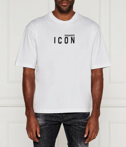 Dsquared2: Белая футболка  Icon