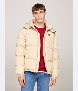 Tommy Jeans: Бежевый пуховик 
