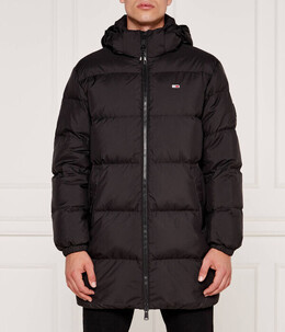 Tommy Jeans: Чёрный пуховик 