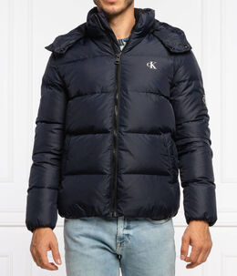 Calvin Klein Jeans: Синий пуховик 